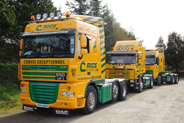 Rice Continental tractor units assembled for a major movement.